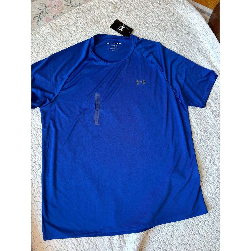 Under Armour Mens UA Tech 2.0 Short Sleeve Shirt‎ Royal Blue XL